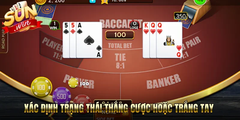 Xác định trạng thái thắng cược hoặc trắng tay 